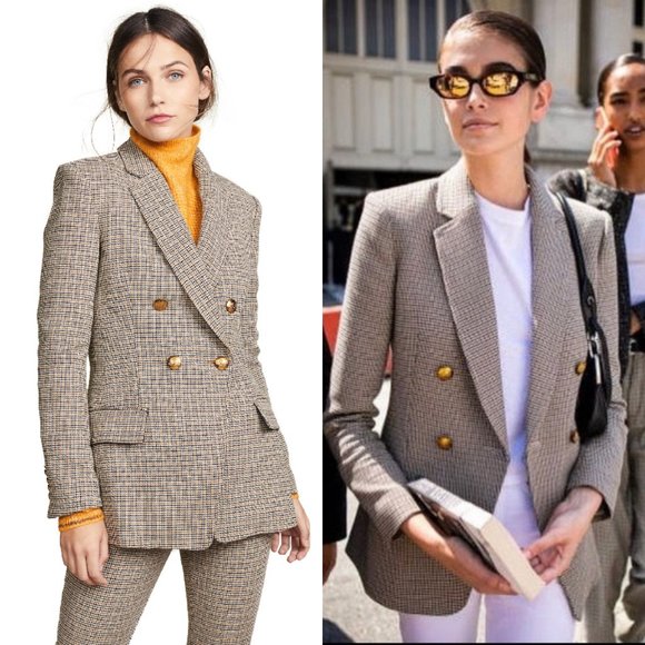 ❌SOLD❌A.L.C. Sedgwick Blazer Plaid Multi Jacket - Picture 2 of 10